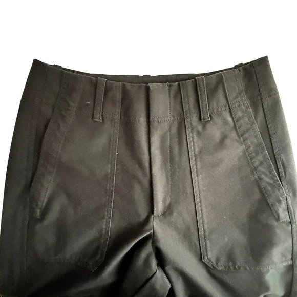 Athleta Black High Rise Utility Tapered Crop Pants Size 6 Stretch Canvas - Picture 5 of 9
